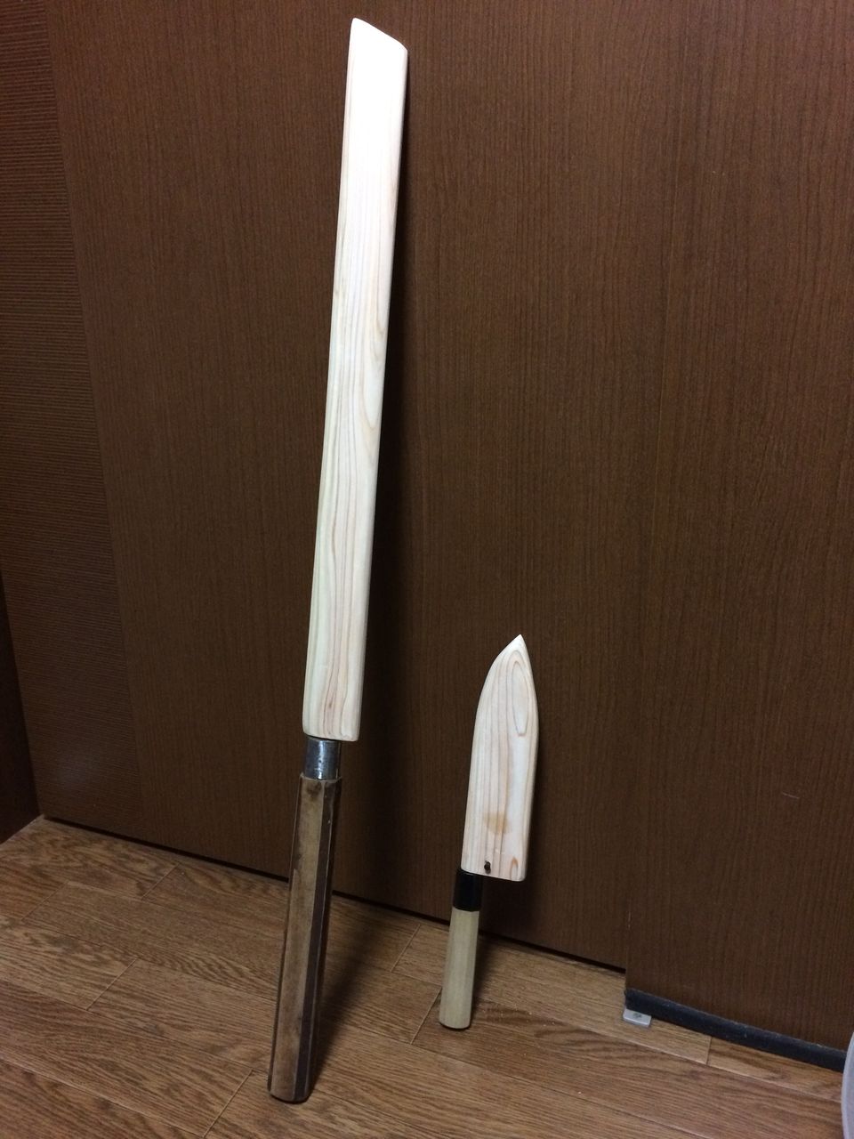 自作 包丁の鞘 旨魚日記