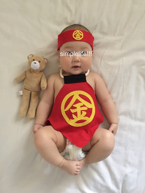 次男の初節句 ダイソーのもので金太郎の衣装をハンドメイドしました Simple Life