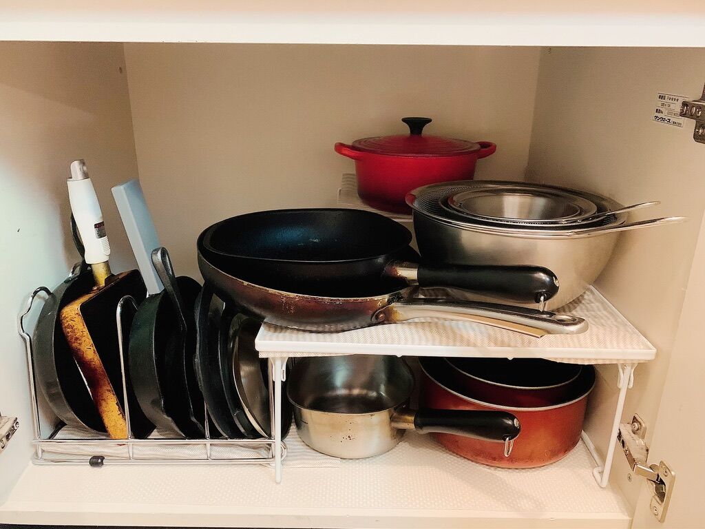 キッチン フライパン お鍋のコンロ下収納 Simple One
