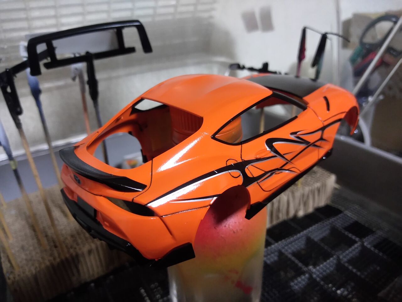 ミニッツのボディ塗装 GRスープラ TRDエアロver. DAY6 : しんさんの