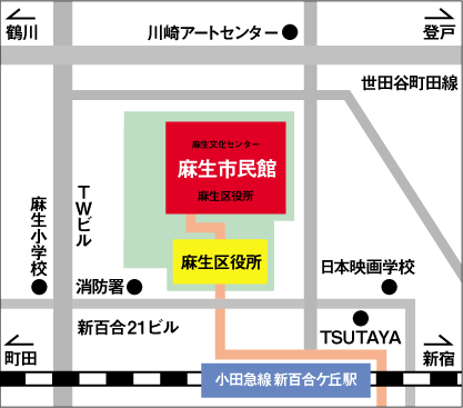 【地図】麻生市民館 地図２