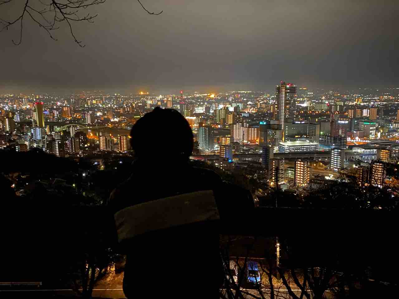 Iphoneで夜景撮ってみた 花岡山 シングル親の小言 日記