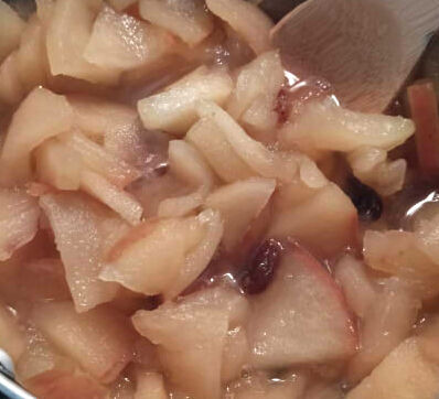 林檎レーズン煮 (1)