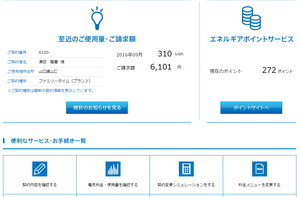 電気使用量　請求額　ぐっとずっとクラブ