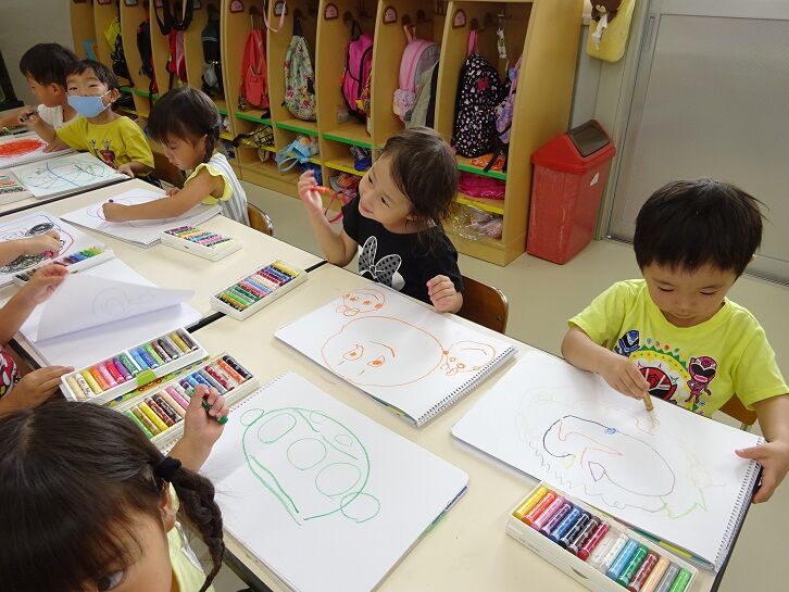 心光こども園のブログ お絵描き