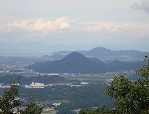 山からの眺望 滋賀県野洲市 三上山（近江富士・432m） 表登山道から裏登山道へ 2025