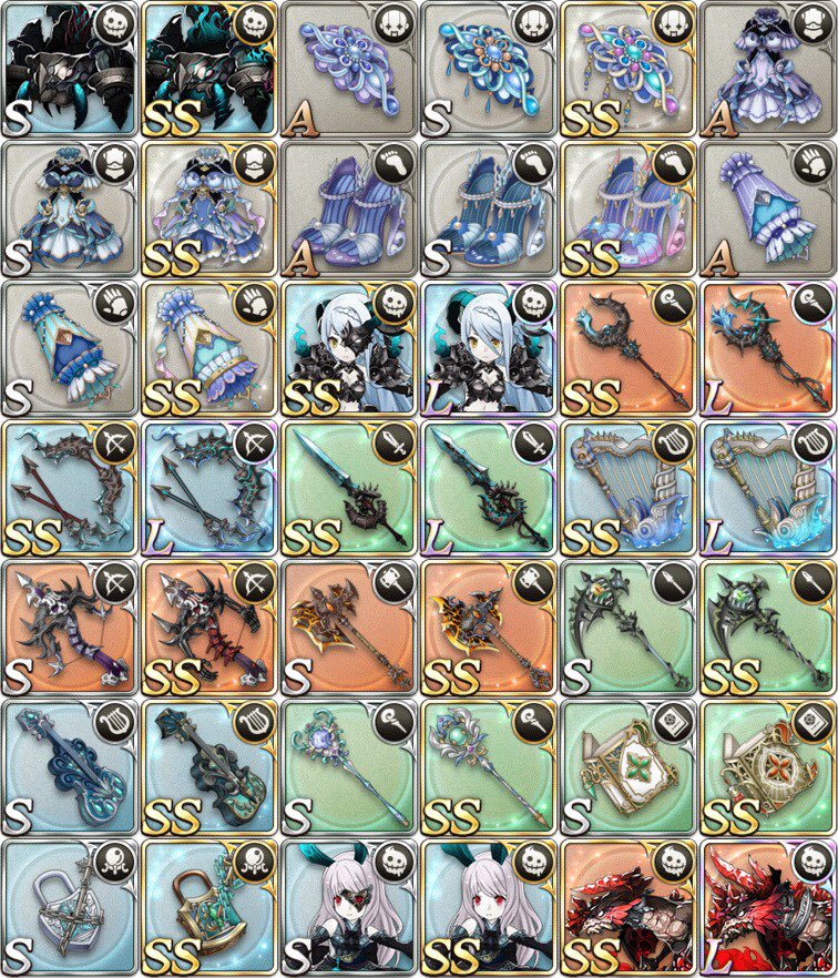 シノアリス 新武器に新ssナイトメアの図鑑情報が 火のナイトメアは聖堂ポジションでの実装 シノアリス まとめjapan