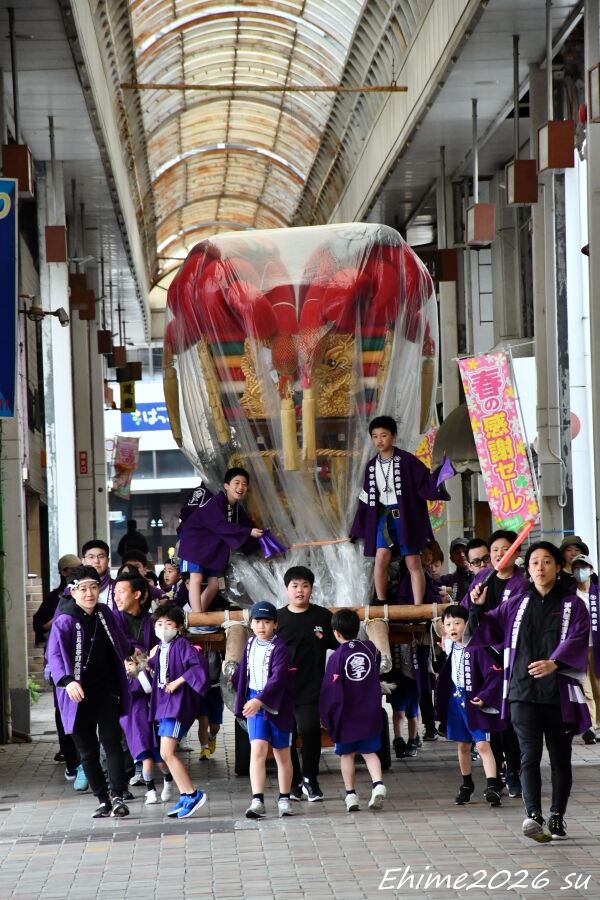 三島町西町子供太鼓台 春の運行 2026年4月26日 伊予三島 : すう写真館