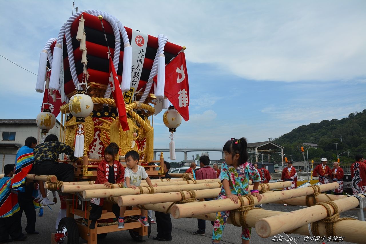 北浦太鼓台の新調お披露目がありました 2017年9月23日 香川県