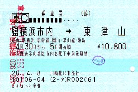 きっぷ:津山