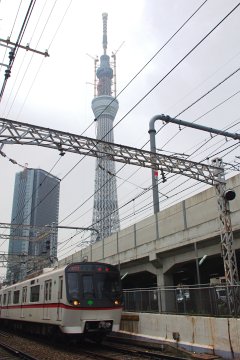 スカイツリーと5300系