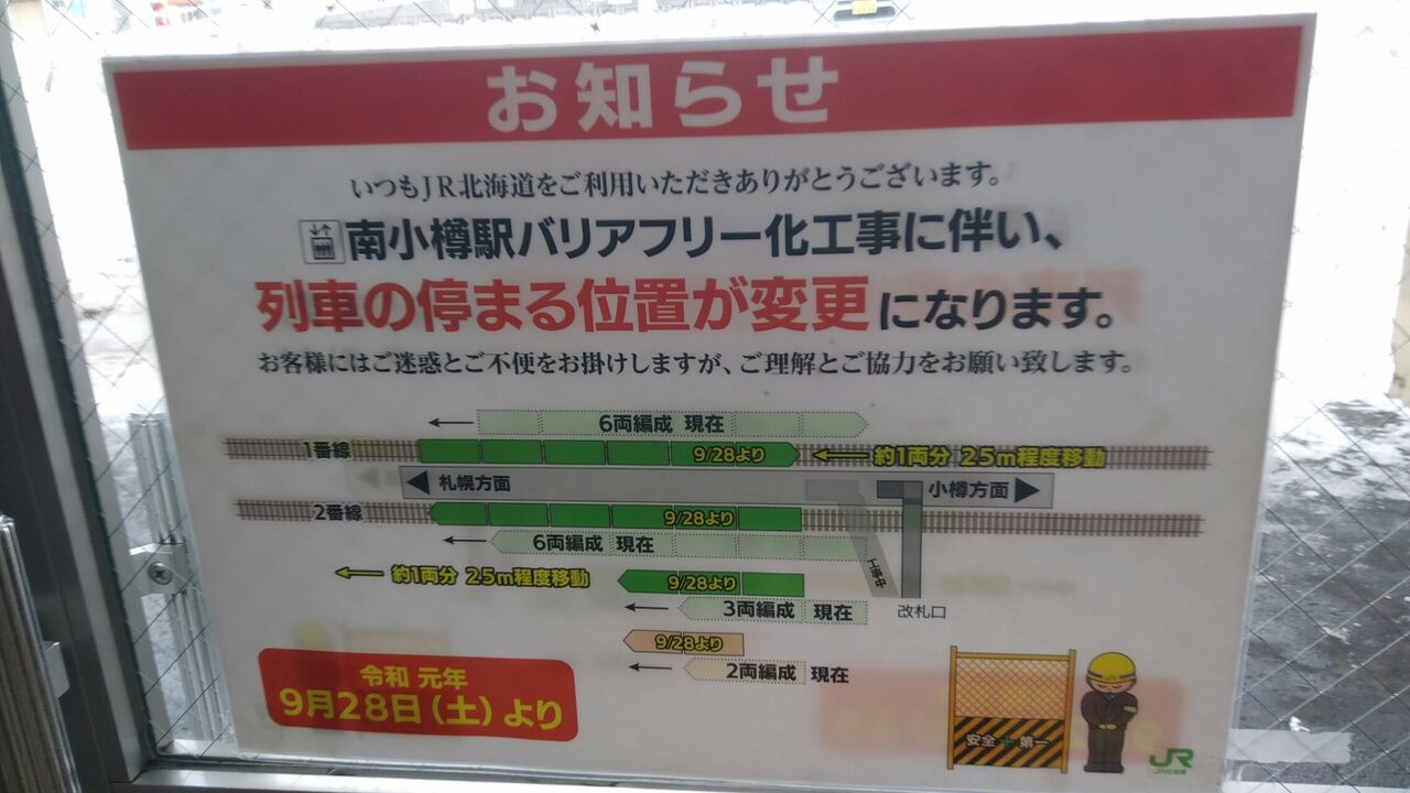 後志が１番 Jr南小樽駅 Jr函館線