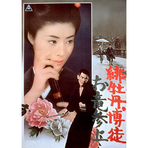 希少　緋牡丹博徒　お竜参上　加藤泰　藤純子　B2ポスター 希少 緋牡丹博徒 お竜参上 加藤泰 藤純子 B2ポスター 縦長