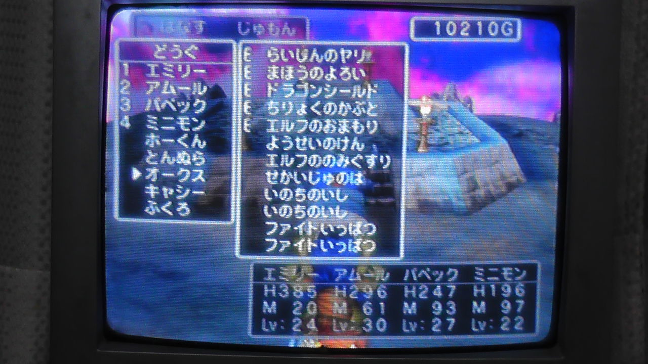 19年10月18日 ドラクエ5縛りプレイ しおどきのプチやり込みゲーム日記
