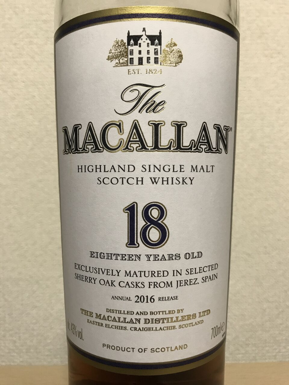 Macallan 18yo, 2016 Release / マッカラン 18年 2016リリース : 酒飲