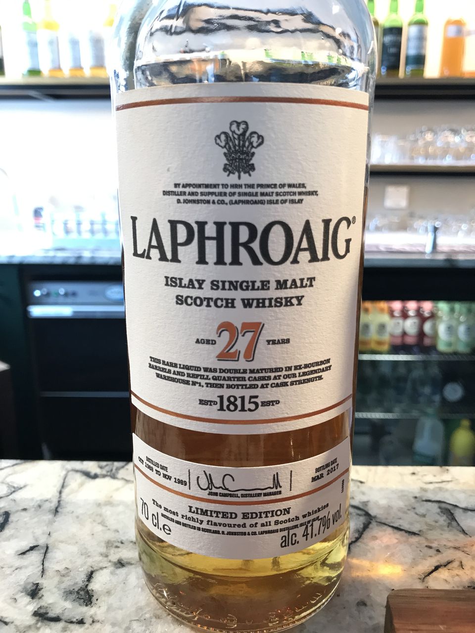 Laphroaig 27yo 1988 & 1989 - 2017 / ラフロイグ 27年 1988