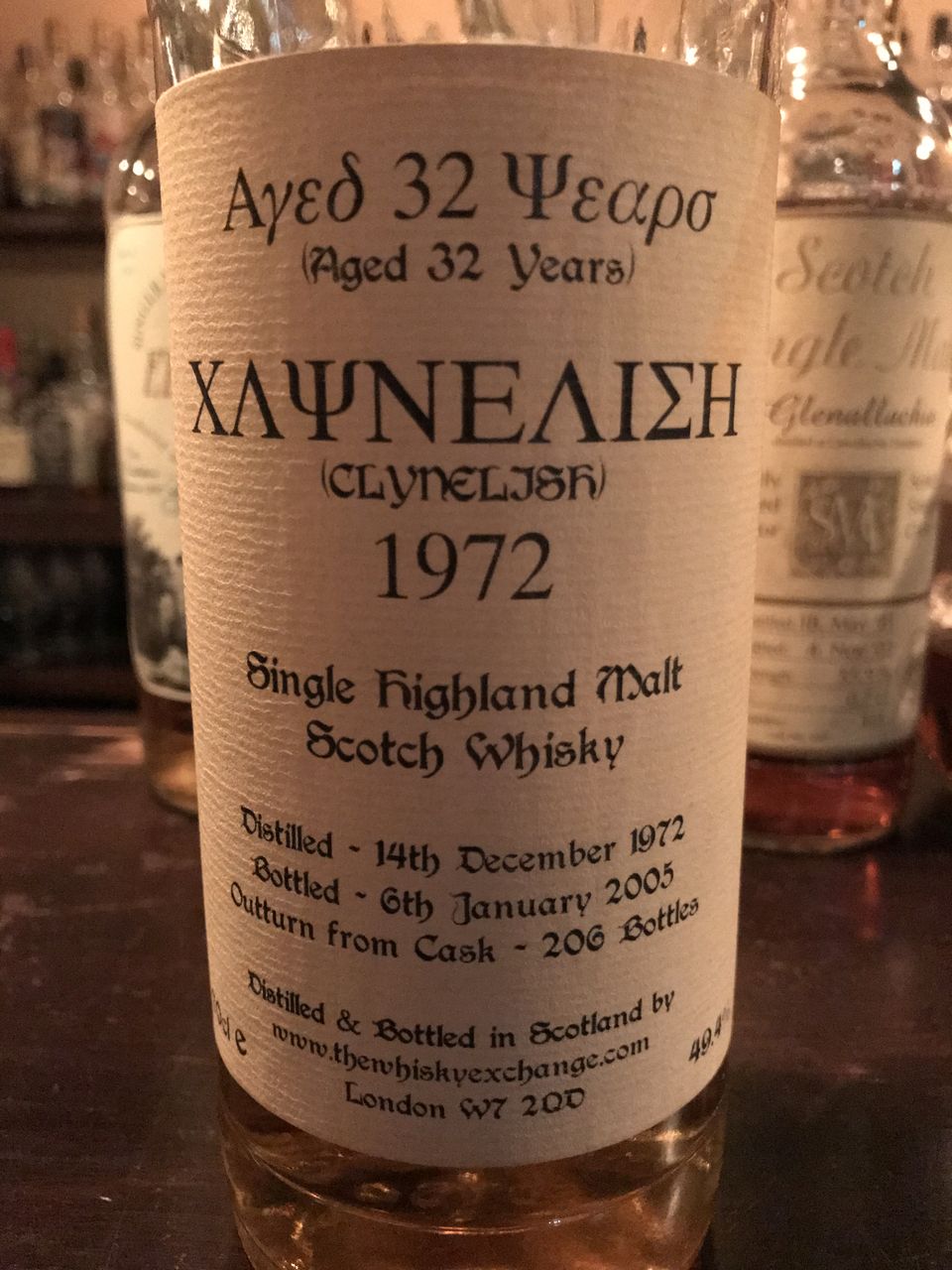 人気スポー新作 Clynelish 32yo 1972 - 2005 The Whisky Exchange / クライヌ ウイスキー