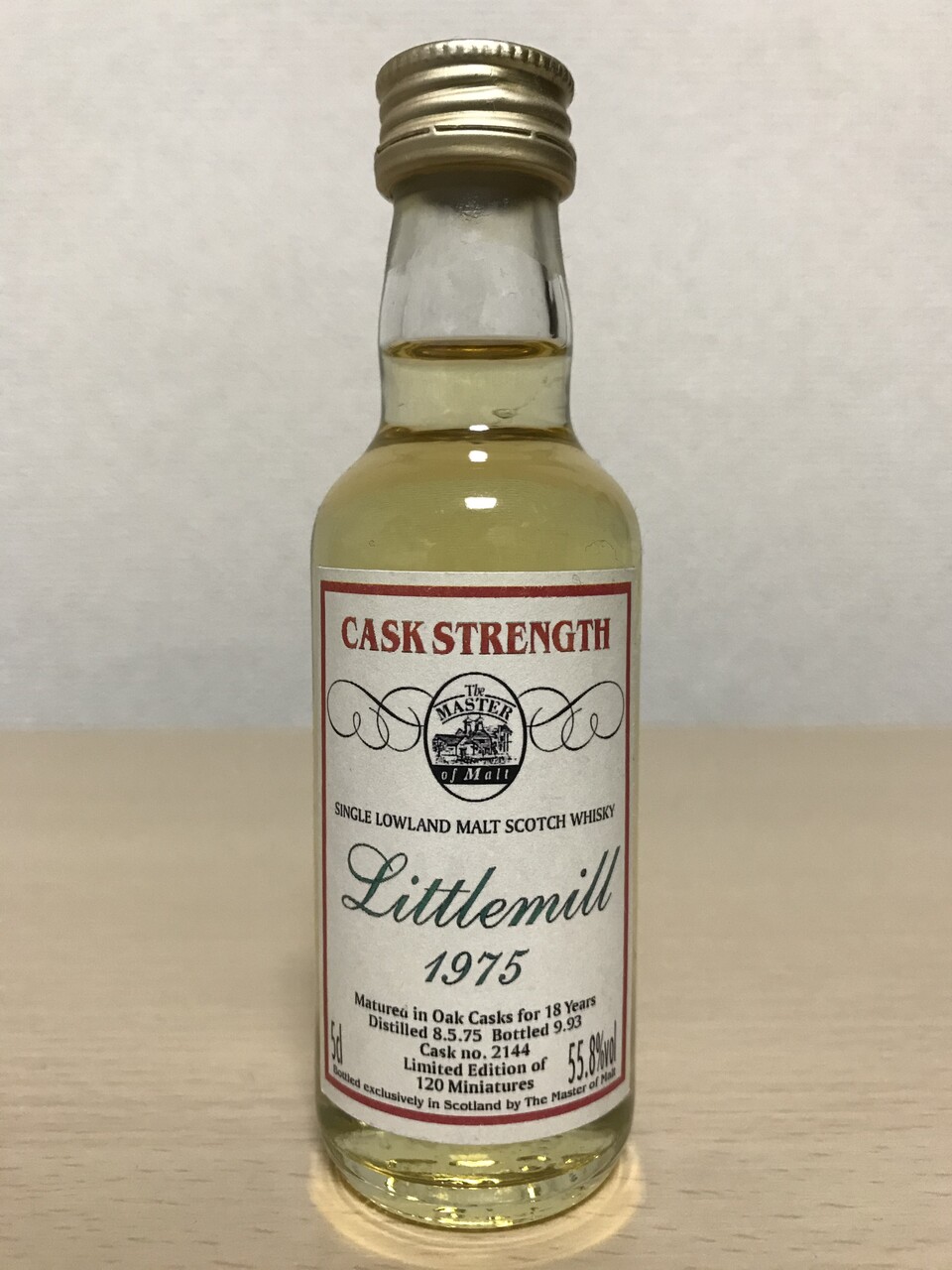 Littlemill 18yo, 1975 - 1993, The Master of Malt / リトルミル 18年
