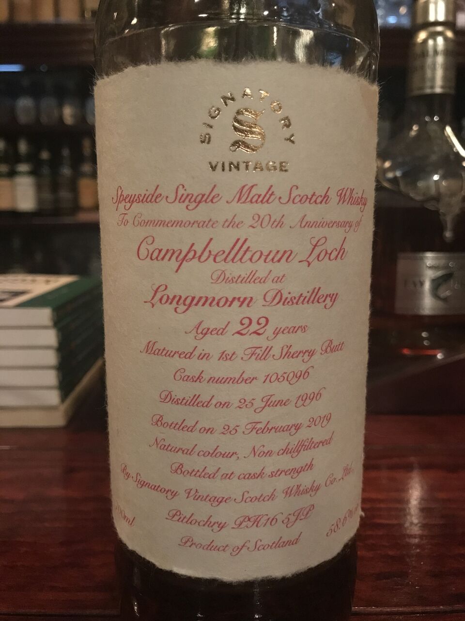 Longmorn 22yo 1996 - 2019, Campbelltoun Loch 20th Anniversary