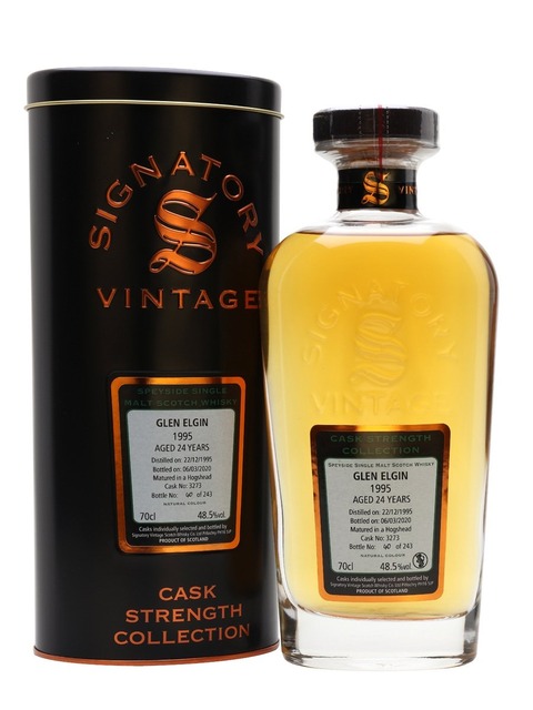 シグナトリー グレンエルギン 1995 26年 Glen Elgin 24yo, 1995 - 2020, Signatory Vintage, Cask Strength