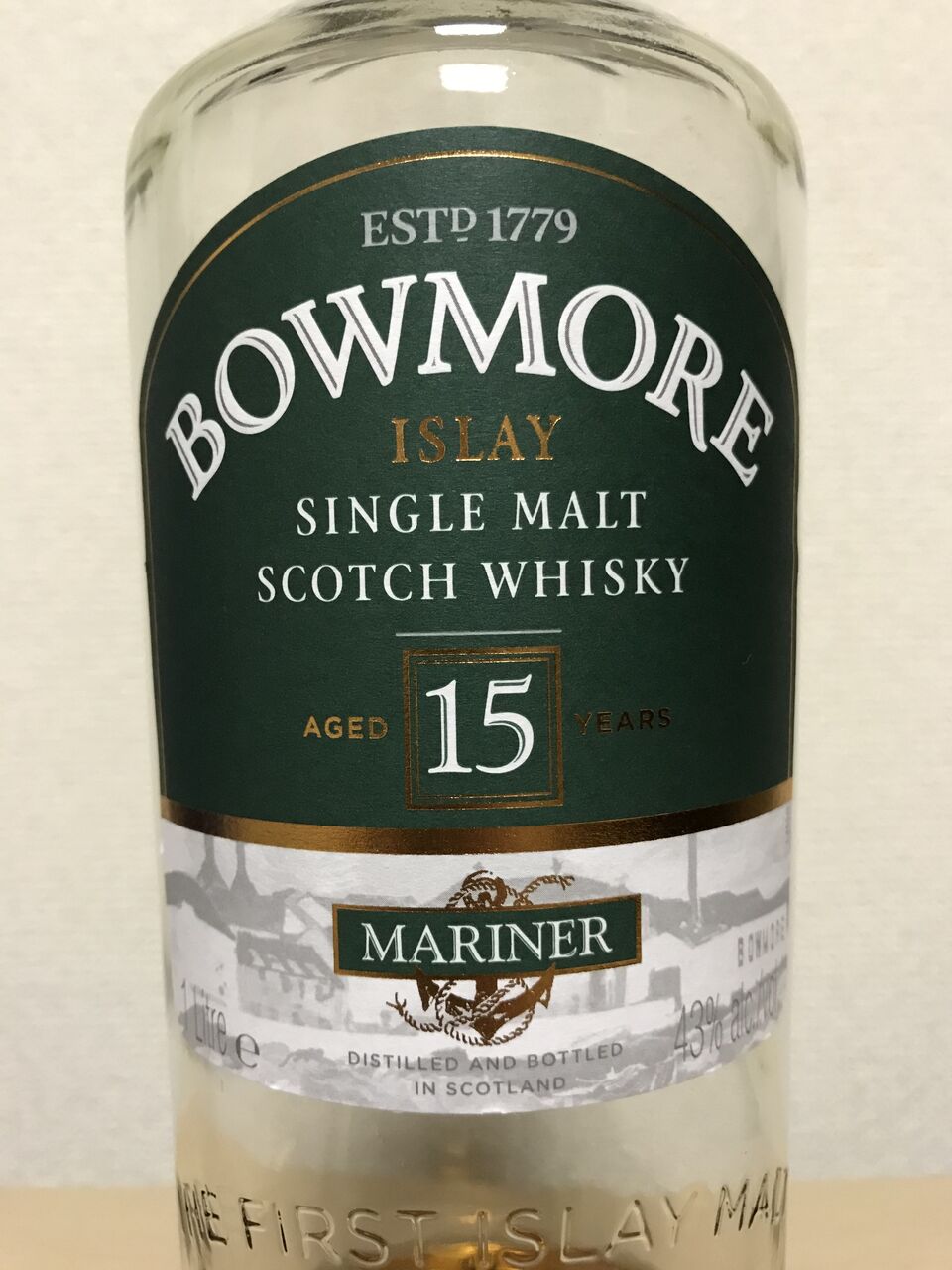 古酒ボウモアBOWMORE15年マリナースコッチウイスキー未開封入手困難品