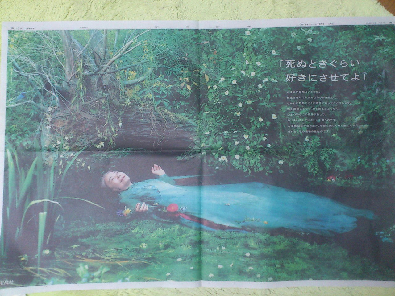 樹木希林がオフィーリア しらちゃん日記