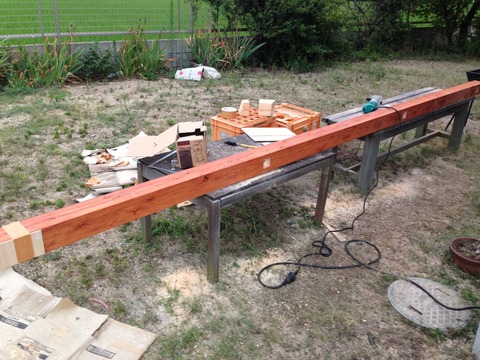 キシラデコールを塗った土台