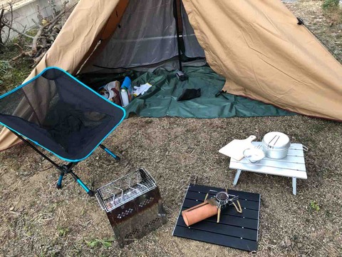 パンダTCとキャンプ道具