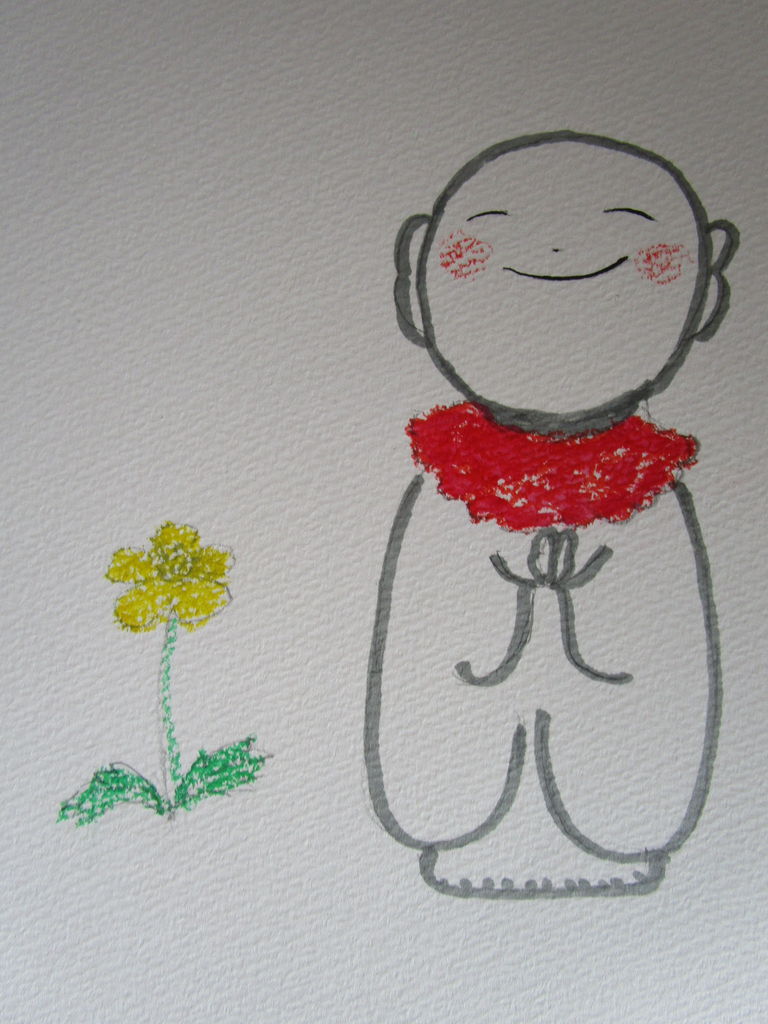 お地蔵様の絵 Have A Nice Day