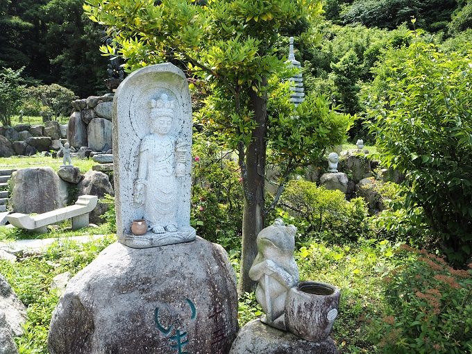 観音様 ウルトラマン アロハ七福神 ペンギン 西長寺 の仏遊庭 山口県大島郡 歴史めぐり 御朱印好きのあちこち紀行