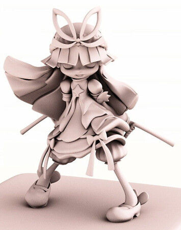ぷよぷよ フェーリ 3dプリント見積結果 気まぐれ絵日記 3dcgとフィギュア製作記