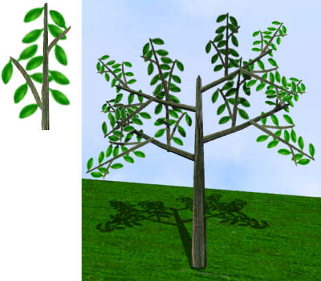 ローポリな木 続 気まぐれ絵日記 3dcgとフィギュア製作記