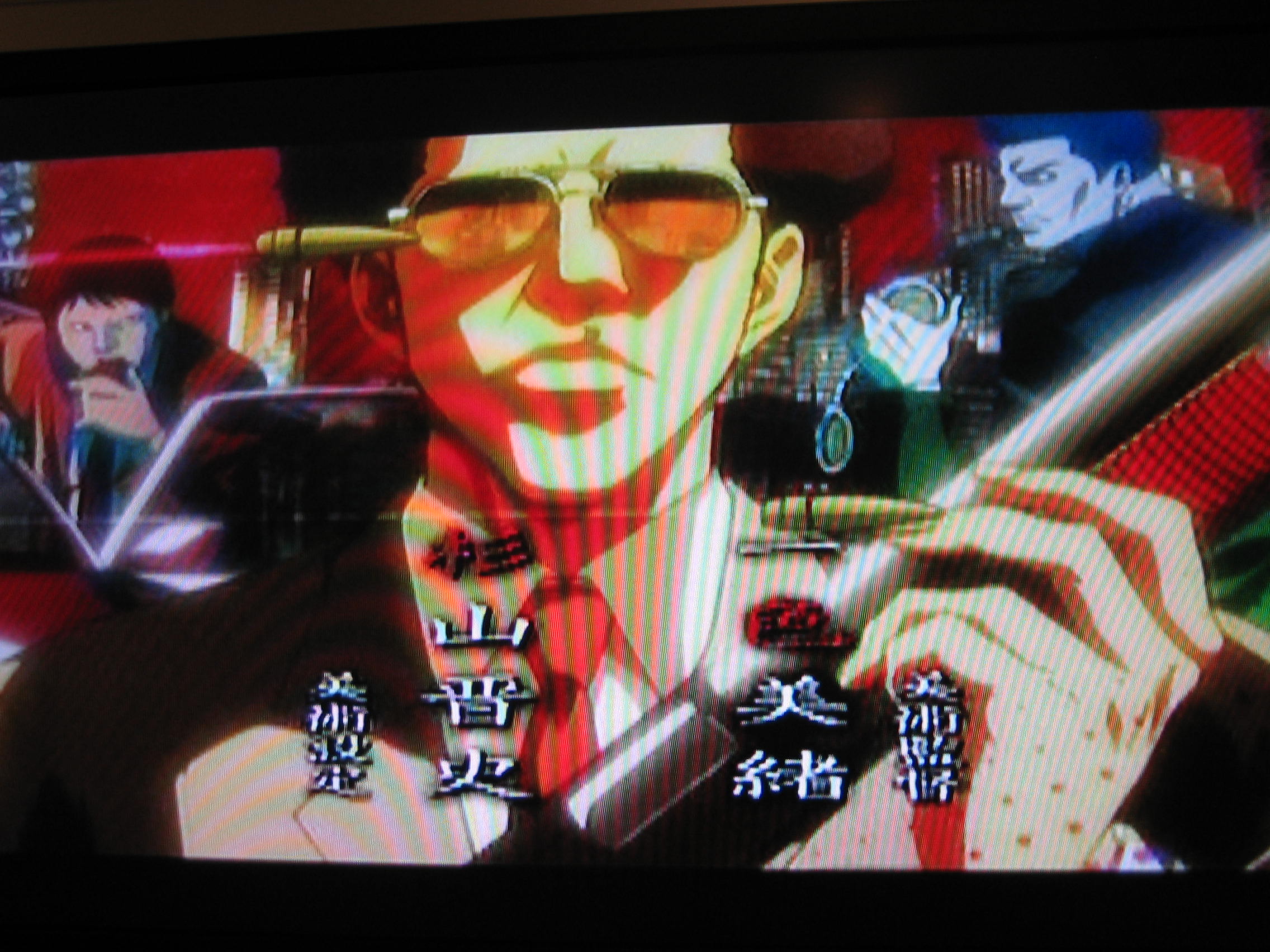デスノop 右手にワイングラス 左手にコントローラ