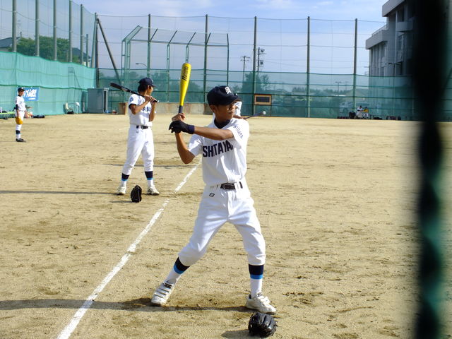 本日も練習試合 対 山の下中さん 西川中さん 頑張れ S 中学校野球部