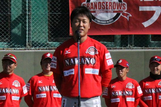 信濃グランセローズファン感謝デー2014 退団選手挨拶 baseball life 再スタート 信濃グランセローズファン感謝デー2014 退団選手挨拶 baseball life 再スタート