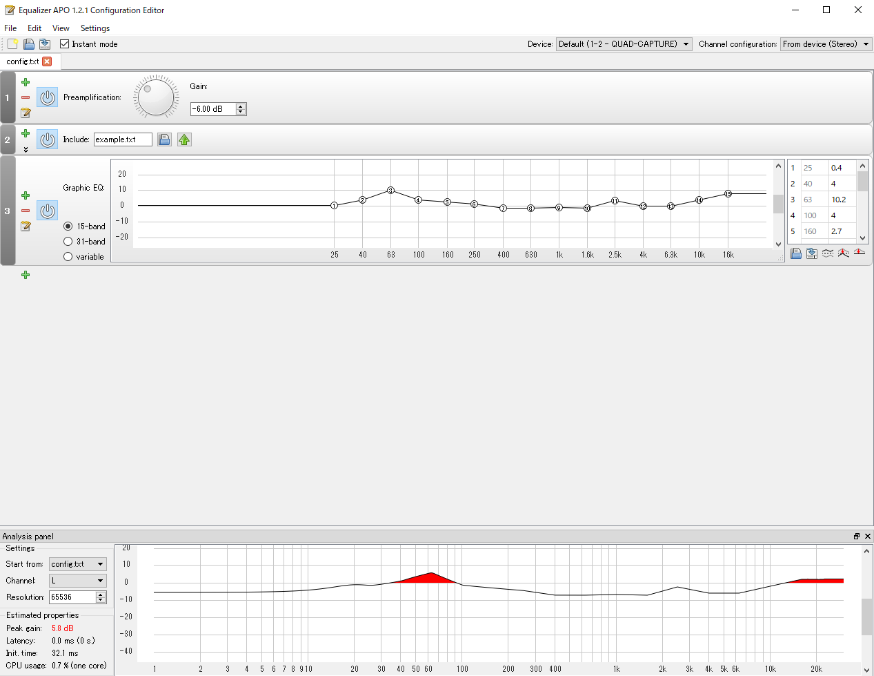 Quad Captureにはイコライザーがないがイコライザーを使いたい Sivanyan Radioのblog