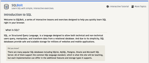 SQLの勉強をするにはSQLBolt : Sivanyan_Radioのblog