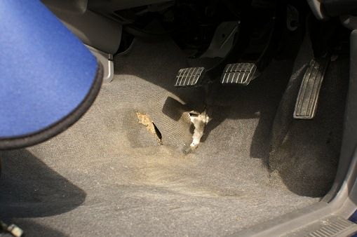 フロアシートの補修 ダットラめざせ61万