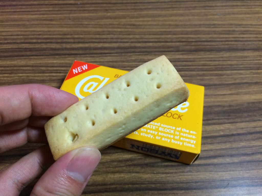 カロリーメイト プレーン は何味なのか食べてみた 雪