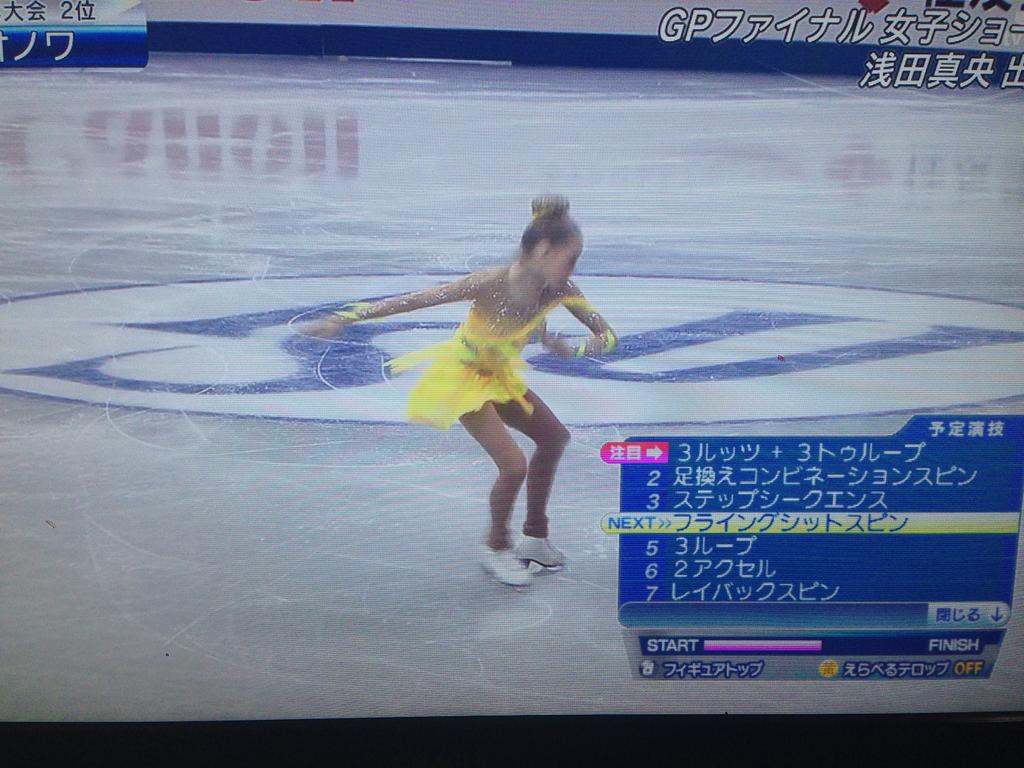テレ朝のフィギュア中継が データ放送でわかりやすすぎる件 雪 テレ朝のフィギュア中継が データ放送でわかりやすすぎる件 雪