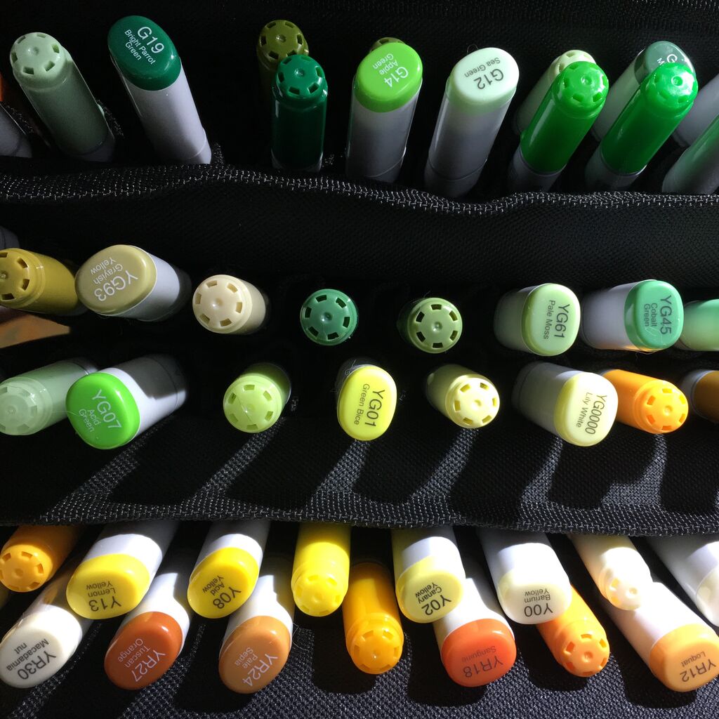 Copic 110色 スケッチ + ウォレット ごま昆布】コピックスケッチ