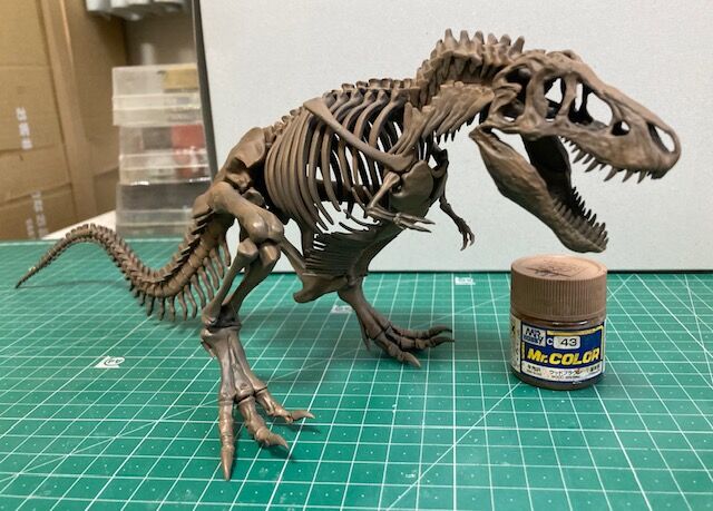 バンダイ スケルトンイマジナリー 1/32 ティラノサウルス 【塗装～完成