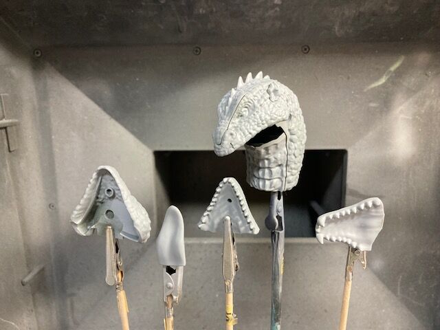 エクスプラス リドサウルス ソフビキット 組み立て途中 ジャンク品