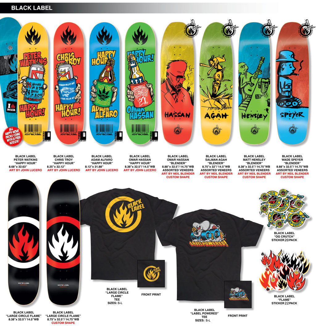 BLACK LABEL 新作DECK : ADVANCE SKATE 入荷・在庫情報