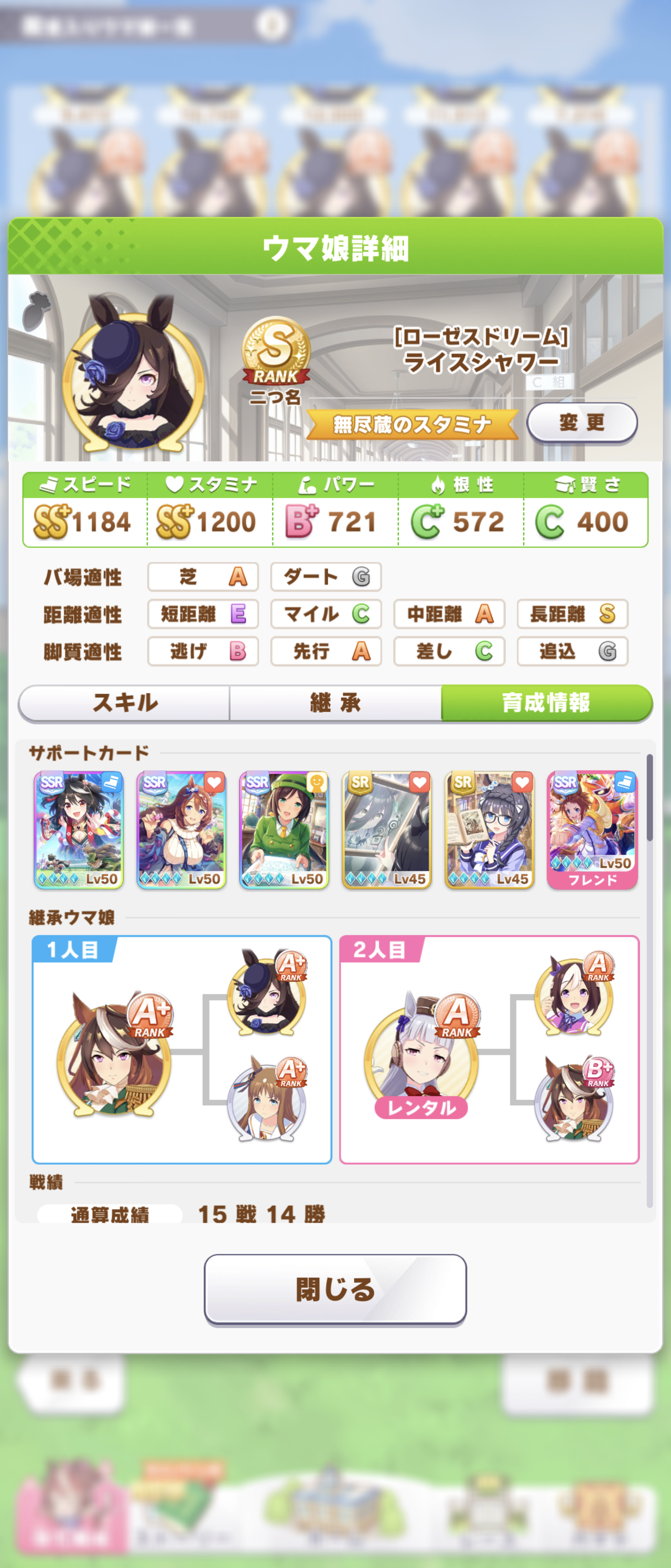 ウマ娘 ライスシャワーの育成は全ウマ娘の中でも最高難易度だよな ウマ娘のリセマラ速報