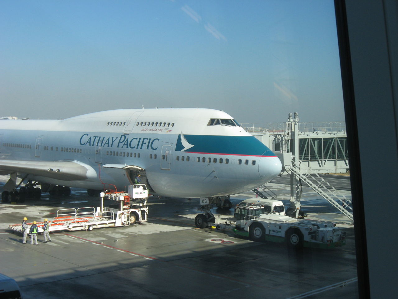 約束の場所～キャセイパシフィック航空のB747-400(CX543便)で東京(羽田