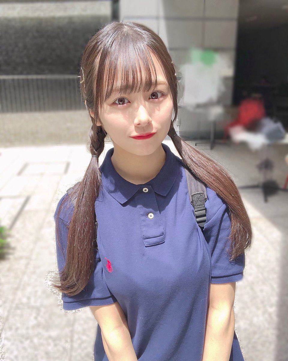 ノイミー] 尾木波菜「ポロシャツ可愛い～！古着屋さんで1500円くらい