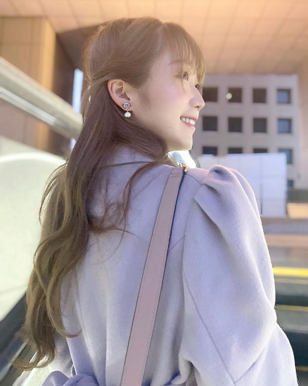 パフスリーブロングコート 大谷映美里 LARME Inframince イコラブ 