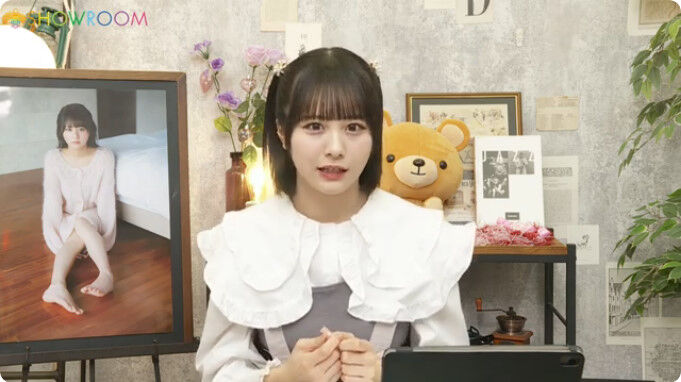 動画]2024.04.15 尾木波菜1st写真集「おぎはな」発売記念SHOWROOM特別