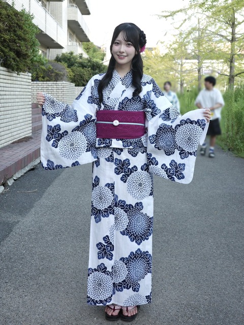 ≒JOY 山田杏佳 生写真 直筆 ヨリ 今、恋をしている 浴衣 ニアジョイ